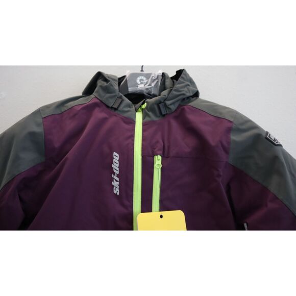 Ski-Doo Teens' Sz 8 Deep Purple Particle Waterproof Winter Snow Jacket - Picture 4 of 16